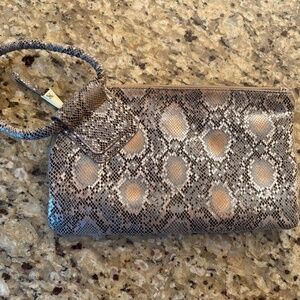 HOBO METAL SNAKE LEATHER WRISTLET